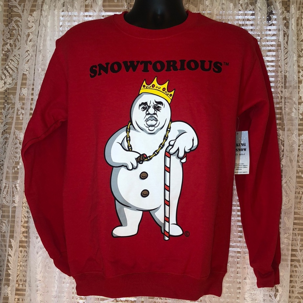 New with tags B.I.G unisex Snowtorious sweatshirt